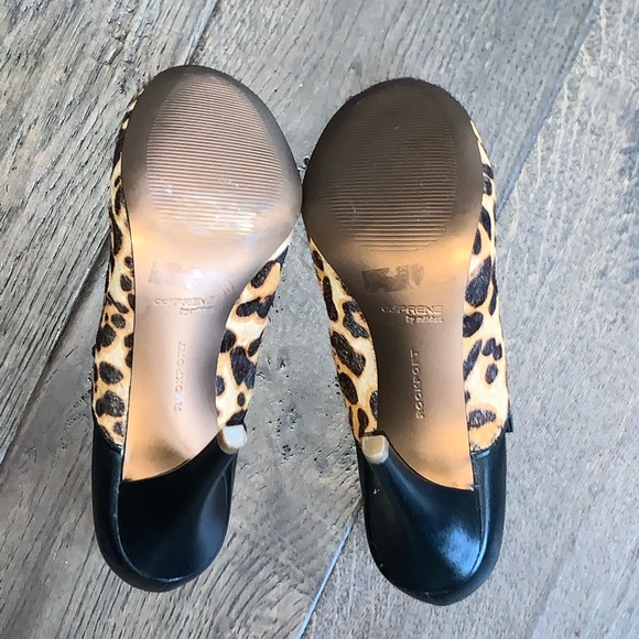 Rockport  Presia Tied Mj Leopard Black Heels - Picture 6 of 8